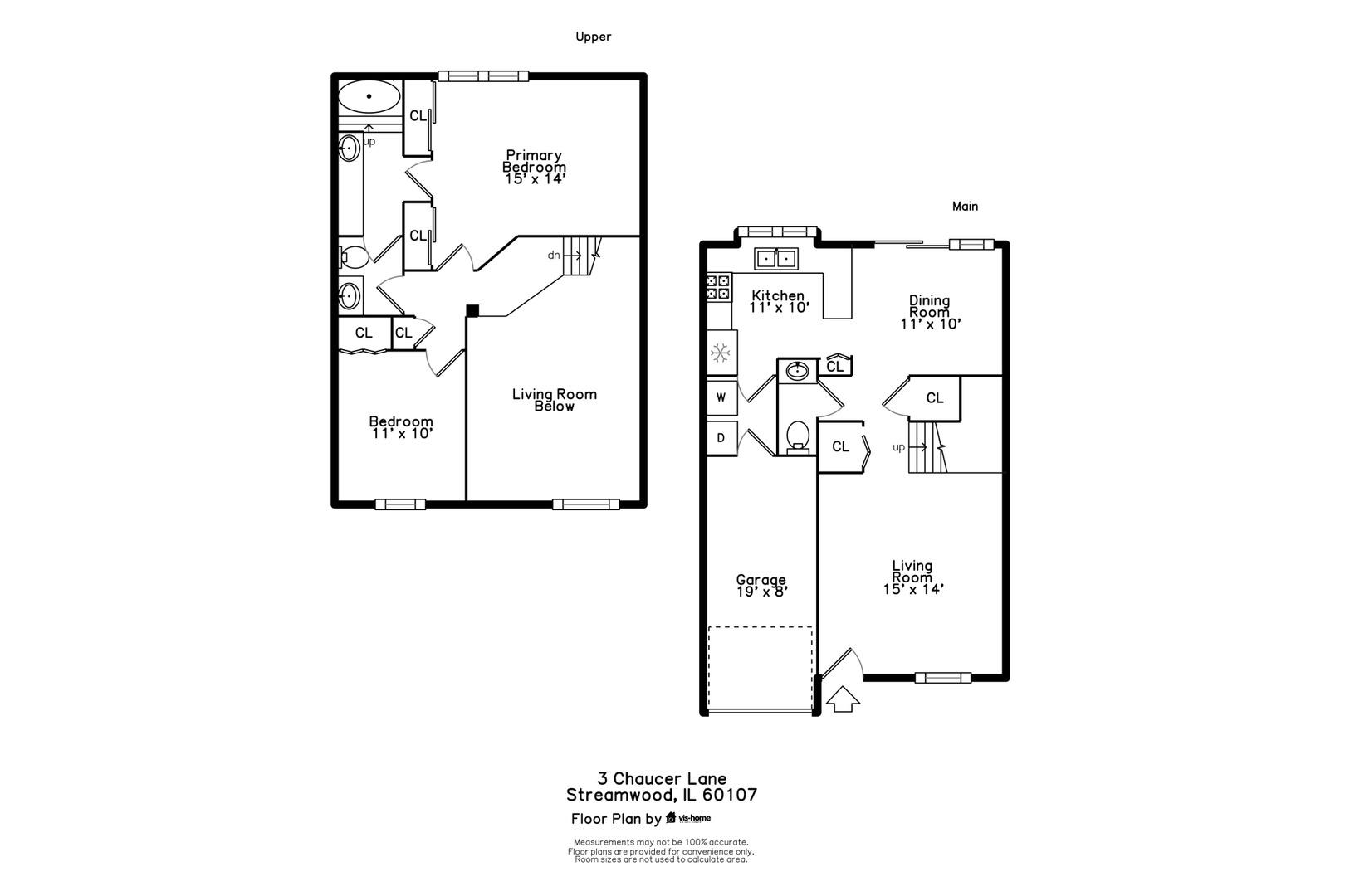 Chaucer Ln, Streamwood, IL 60107