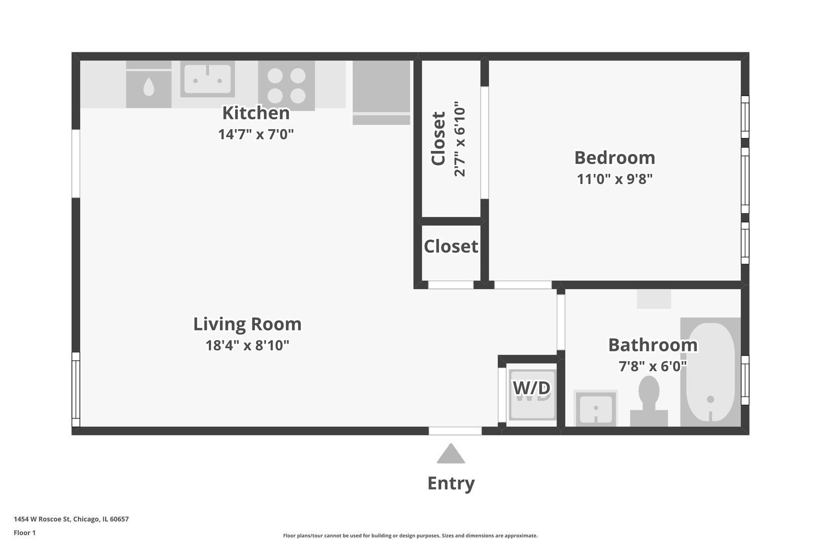W Roscoe St, Chicago, IL 60657