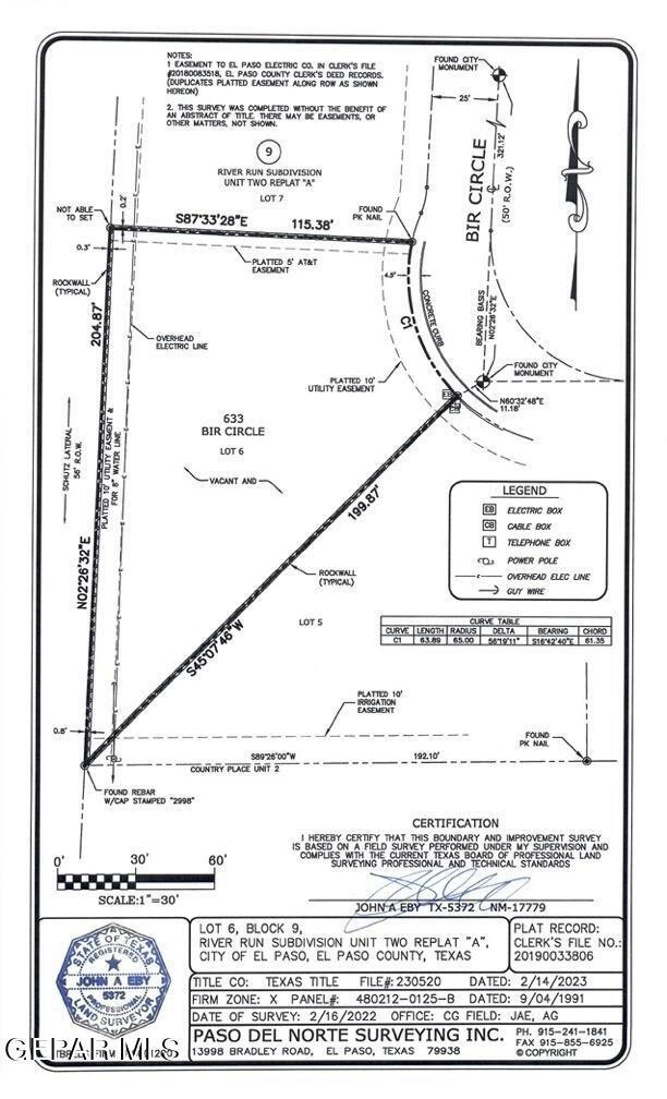 Bir Cir, El Paso, TX 79932