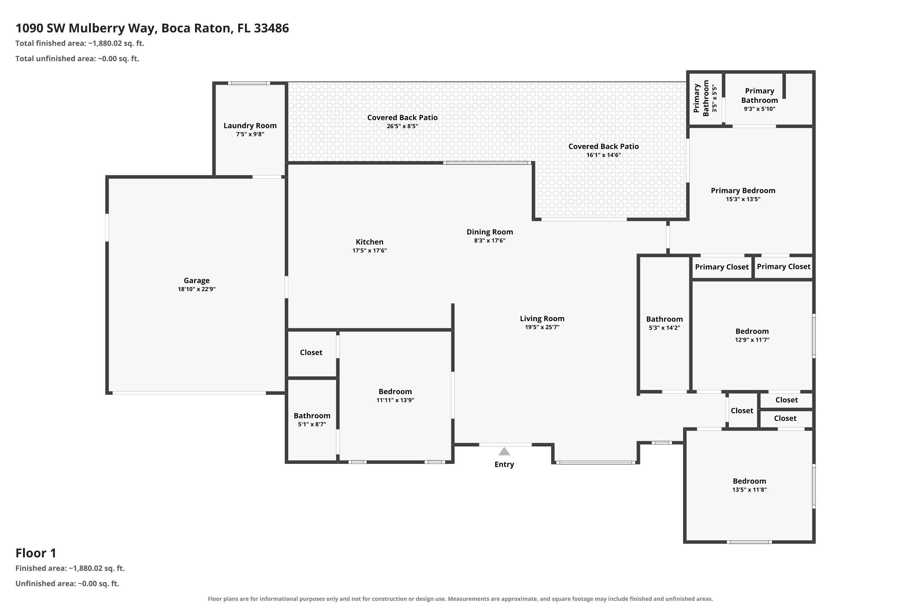 Sw Mulberry Way, Boca Raton, FL 33486