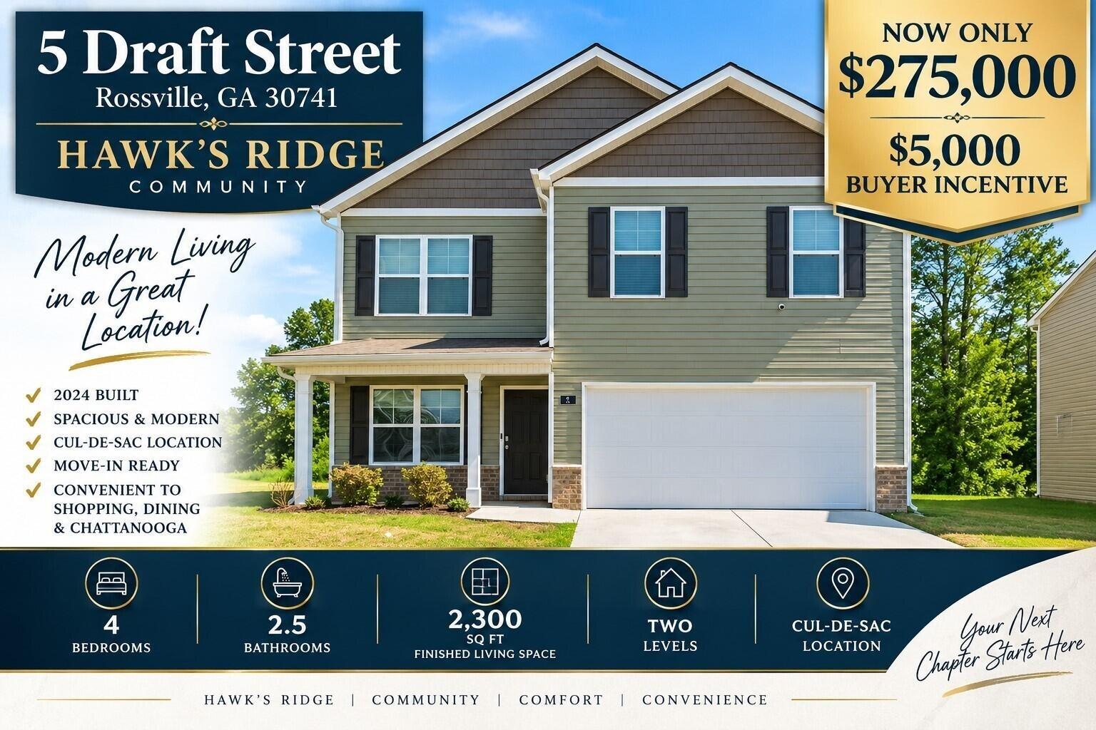 Draft St, Rossville, GA 30741
