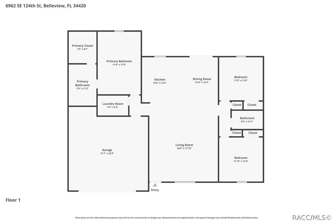 Se 124th St, Belleview, FL 34420